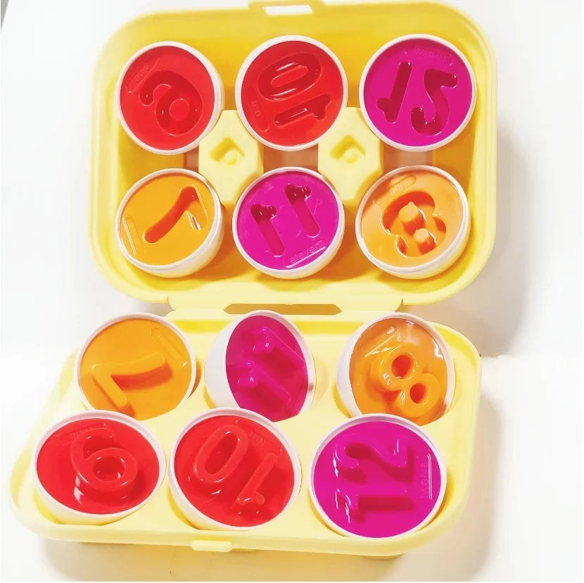 Geometric shape matching twisty eggs children's early education enlightenment smart eggs color recognition toys numberB