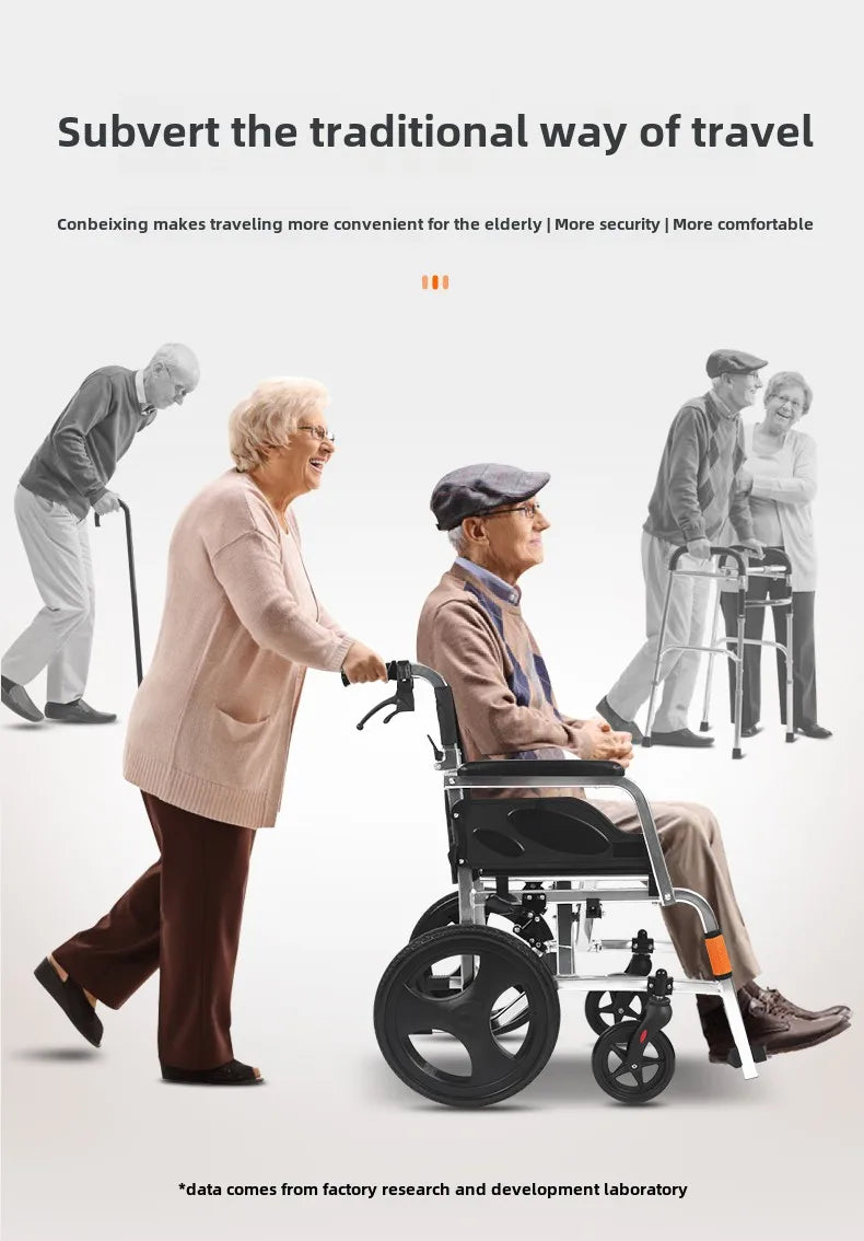 Wheelchair folding lightweight small trolley for the elderly portable elderly paralysis scooter