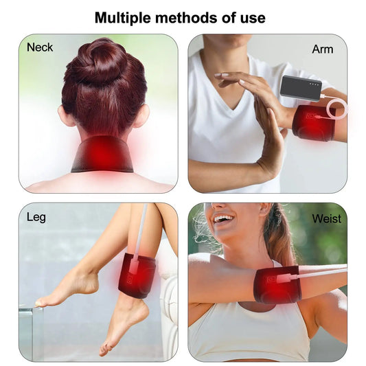 LED Red Light Therapy Belt 660&850 nm Facial Neck Massager Lift Chin Laser Lipo Near Infrared Skincare Beauty Tool Fashion Pad