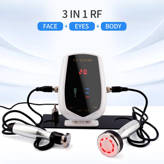 5MHz Radio Frequency RF Lifting Machine RF Facial Device Face Body Eye Tripolar RF Machine Skin Tightening Remove Neck Wrinkle