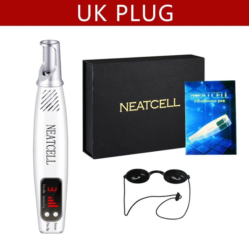 Picosecond Laser Pointer for Mole Removal Dark Spot Removal Pen tattoo Acne Skin Pigment Portable Removal Machine Beauty Red Whit box UK