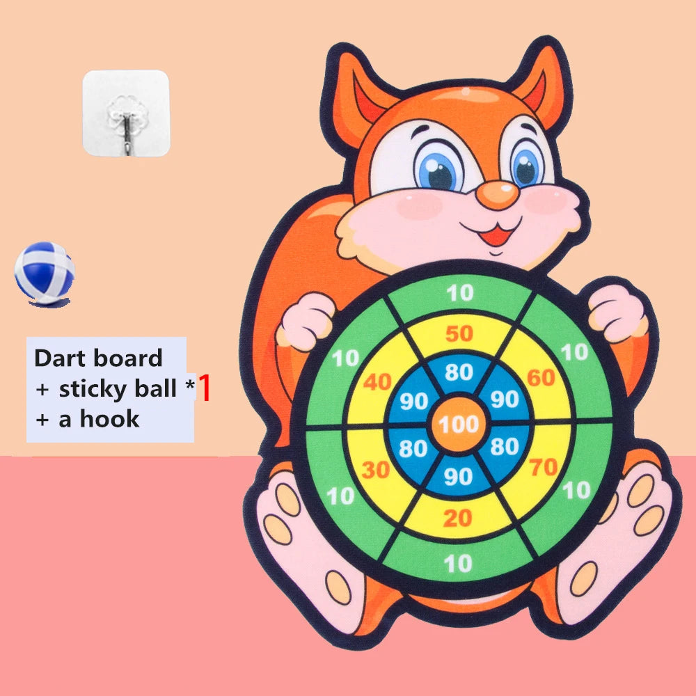 Child Montessori Toys for Kids 2 to 4 Years Old Cartoon Animal Dart Board Sticky Ball Family Interactive Educational Toys Baby special price-1 ball