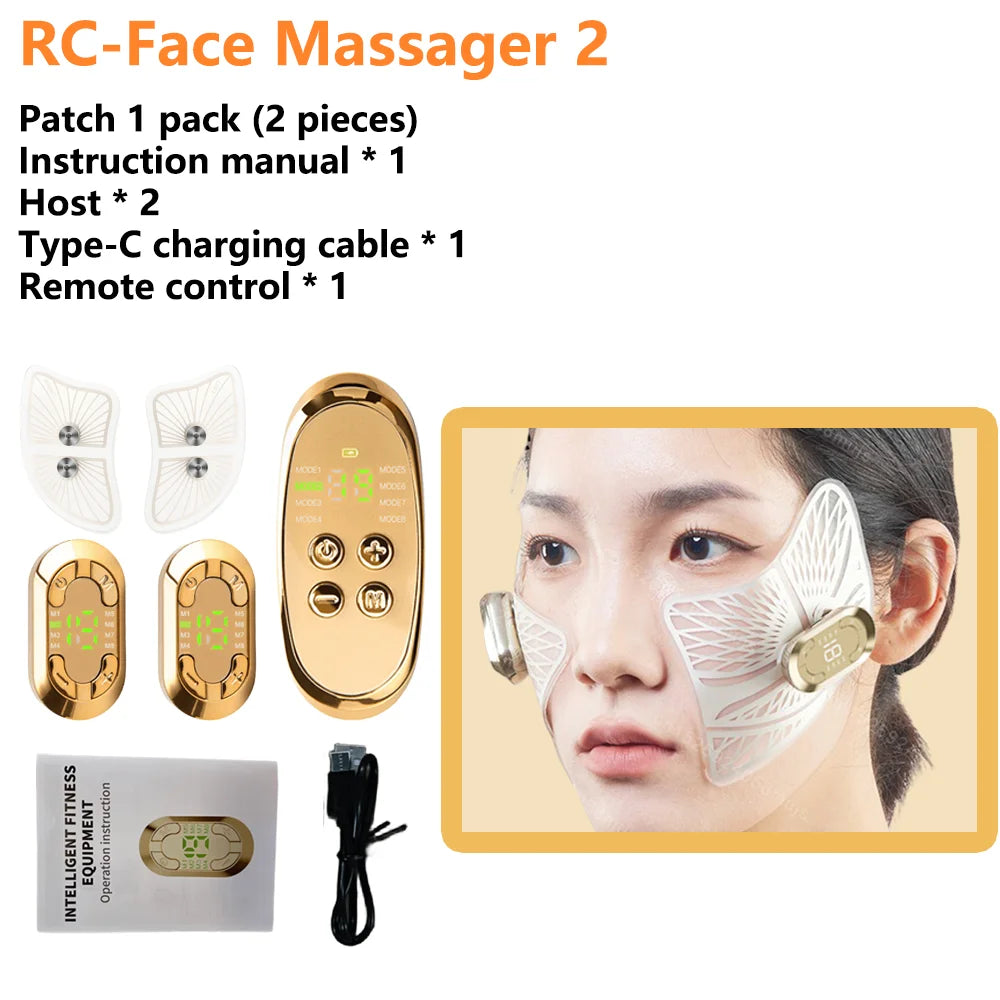 Ems Pulse Microcurrent Eye Care Device Eye Massager To Relieve Fatigue Massage Reduce Dark Circles Eye Swelling Anti-Wrinkle RC-Face Massager 2