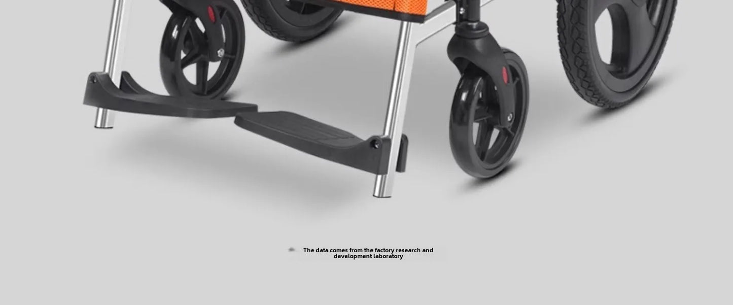 Wheelchair folding lightweight small trolley for the elderly portable elderly paralysis scooter