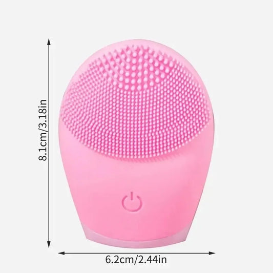 Electric Silicone Facial Cleanser Massager Ultrasonic Vibrator Skincare Massage Tool Beauty Machine Vibration Cleaning Of Pores