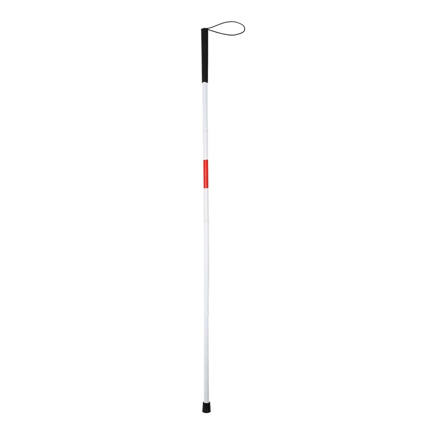 Walking Cane Portable Anti-Shock Guide Walking Stick Blind Cane Reflective Red And White For Outdoor For Blind Visual Impaired 1pcs