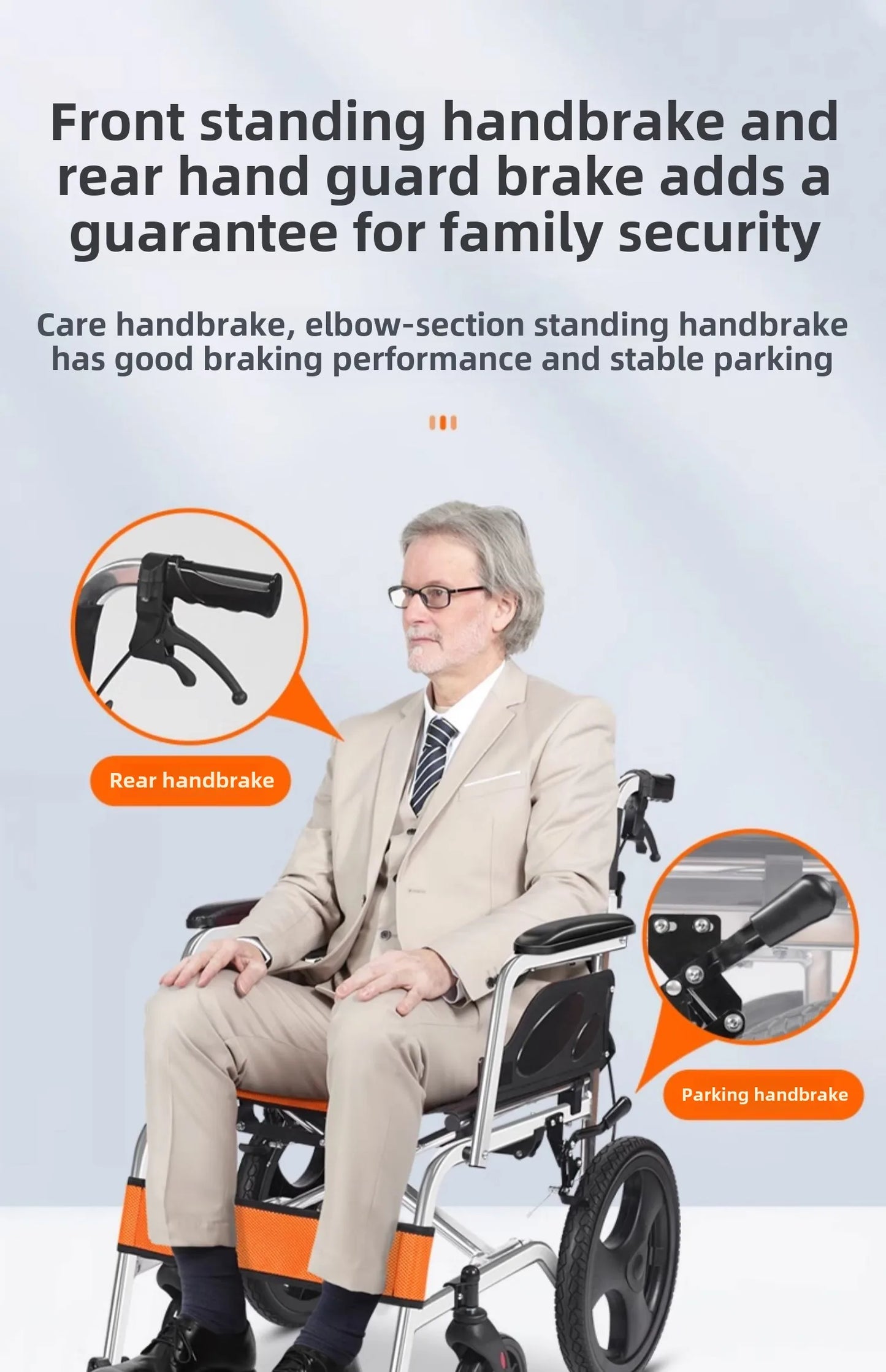 Wheelchair folding lightweight small trolley for the elderly portable elderly paralysis scooter