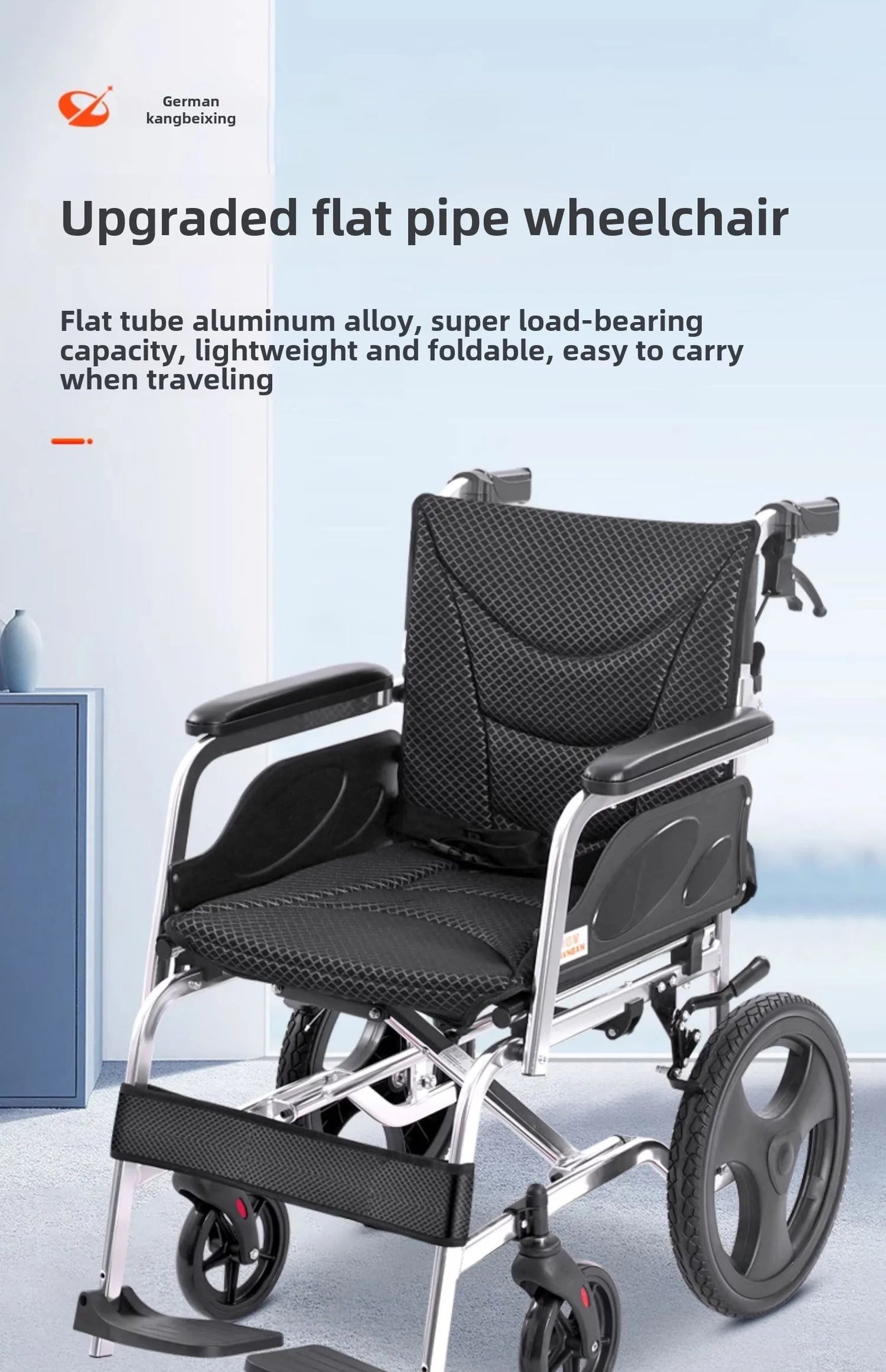 Wheelchair folding lightweight small trolley for the elderly portable elderly paralysis scooter
