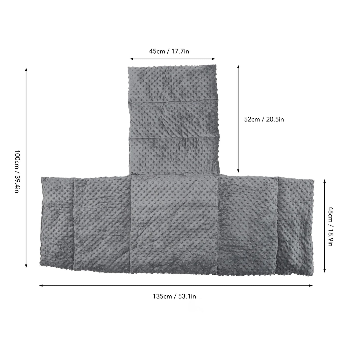 Wheelchair Cushion Soft Warm Slip Resistant Wheelchair Backrest Seat Cushion for Elderly Patient Wheelchair Soft Cushion