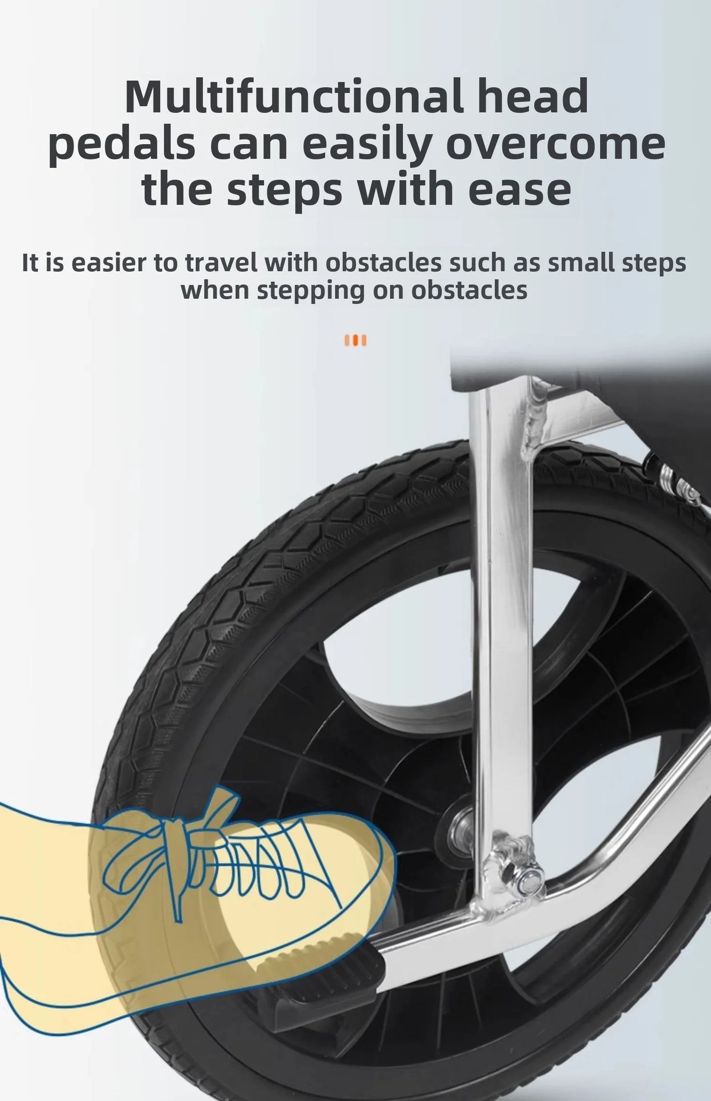 Wheelchair folding lightweight small trolley for the elderly portable elderly paralysis scooter