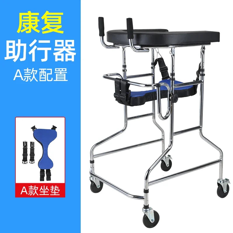 Rehabilitation Arm Training Crutches Walkers, Disabled Mobility Aids Chair,Four-Legged Armrest Frame, Training Walker for Adults Walker for women