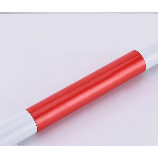 Blind Cane Stick For Visual Impaired Foldable Cane Collapsible Reflective White And Red Walking Stick For Blind Visual Impaired