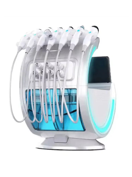 Aaccessory 7 handles 7 IN 1 Hydro facial machine Ultrasonic Skin Analyzer Skin Rejuvenation Dermabrasion Oxygen Facial Machine