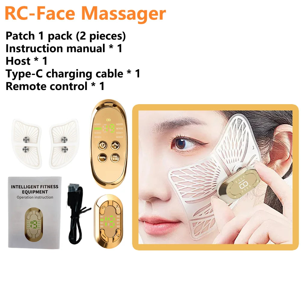 Ems Pulse Microcurrent Eye Care Device Eye Massager To Relieve Fatigue Massage Reduce Dark Circles Eye Swelling Anti-Wrinkle RC-Face Massager