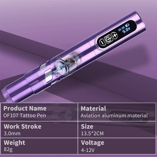 New 2pc Battery Tattoo Pen Wireless Power Tattoo Machine Professional Pen Tattoo Machine Makeup For Professionals And Beginners