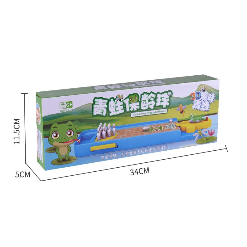 Mini Desktop Bowling Game Toy Funny Indoor Parent-Child Interactive Table Sports Game Toy Bowling Educational Gift For Kids Full Set