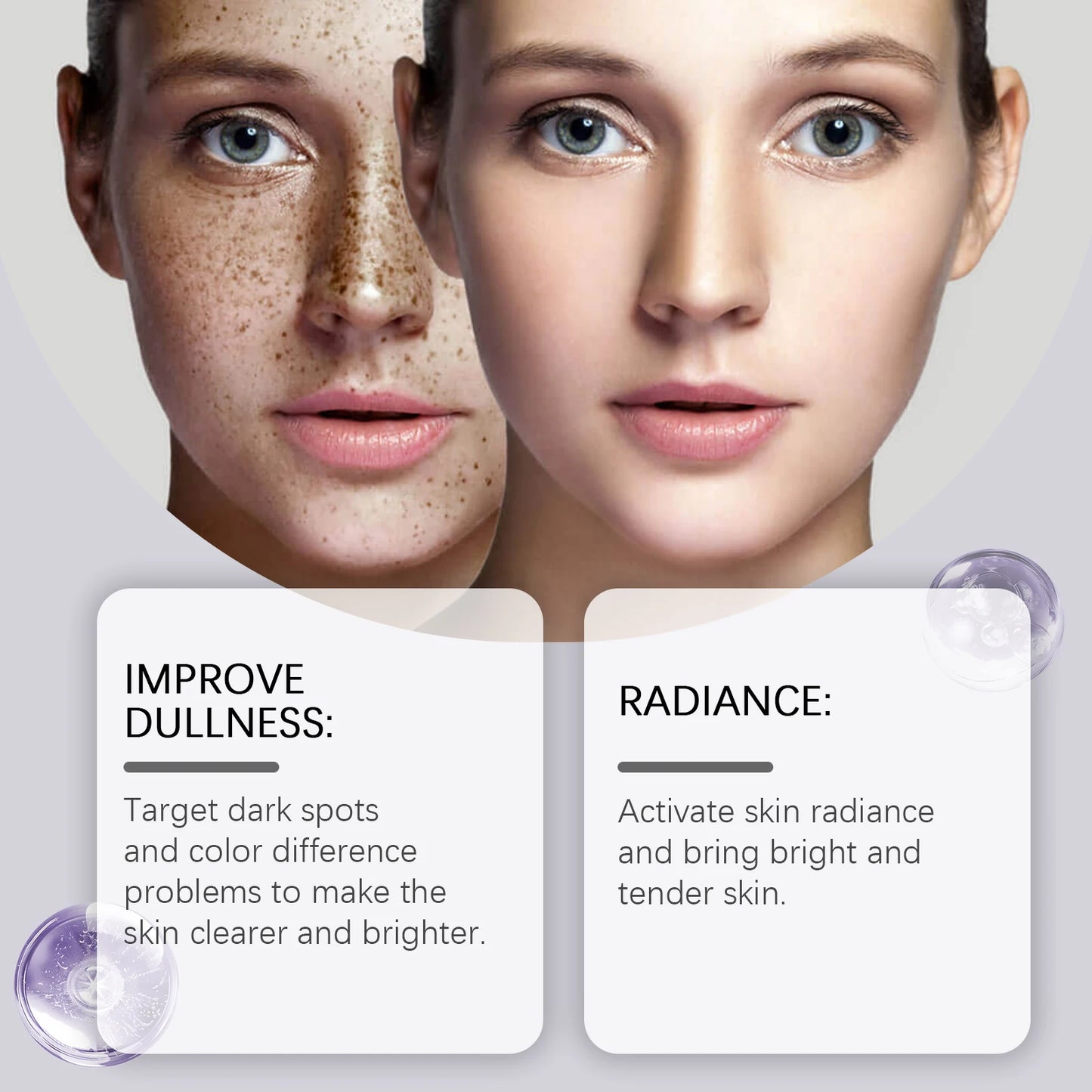 Hoygi 100ml Double Glutathione Serum For Skin Whitening Moisturizing Repair Dullness Remove Dark Spots Brighten Skin Care Serum