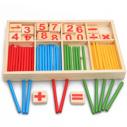 QWZ Kids Montessori Educational Wooden Math Toys Children Busy Board Count Shape Colors Match Fishing Puzzle Learning Toys Gifts 240