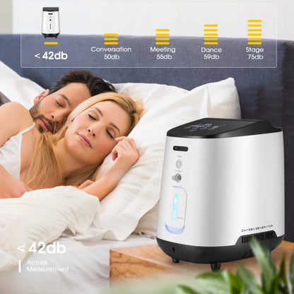 VARON 1-7L/min Oxygen Concentrator Machine Generator Portable Oxygen Making Machine Without Battery Air Purifier AC 220V/110V