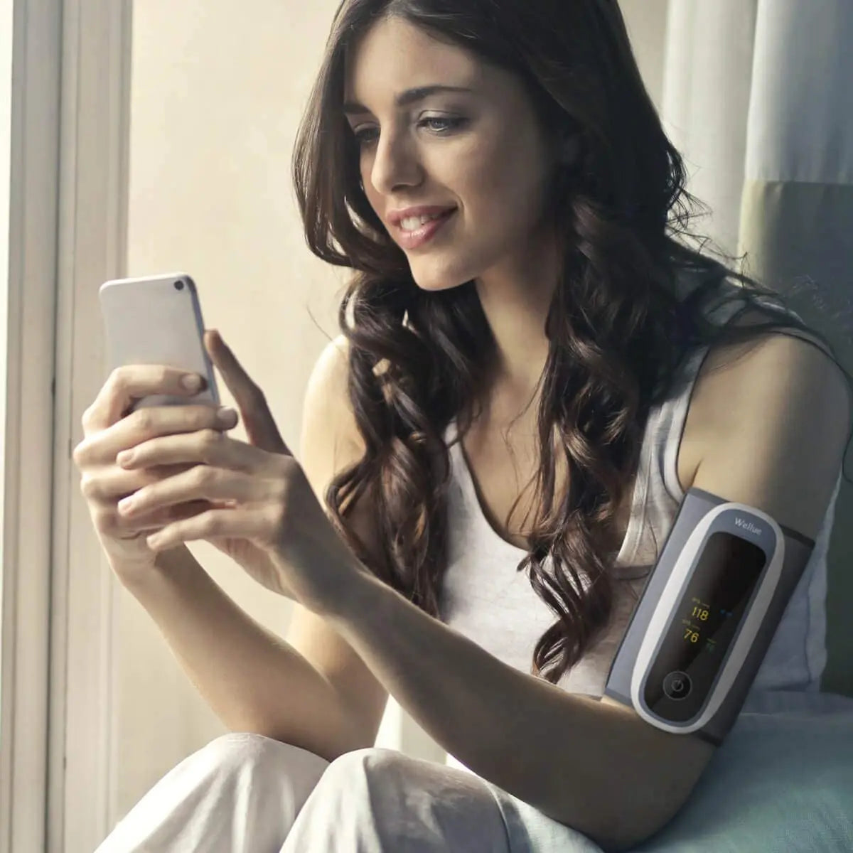 Multifunction Wireless Arm 24hours Blood Pressure Monitor With Blood Oxygen Holter+Adult,Child Free APP Software