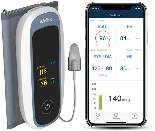 Multifunction Wireless Arm 24hours Blood Pressure Monitor With Blood Oxygen Holter+Adult,Child Free APP Software Default Title