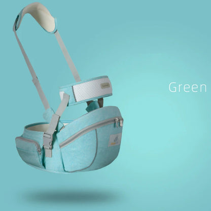 Ergonomic Baby Carrier Portable Infant Kid Hip Seat Waist Stool Sling Front Facing Kangaroo Baby Wrap Carrier For Baby Gear Green