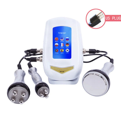 3 in1 40K Ultrasonic Cavitation Machine Body Slimming Massager RF Weight Loss Beauty Skin Tighten Lift