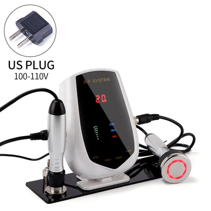 5MHz Radio Frequency RF Lifting Machine RF Facial Device Face Body Eye Tripolar RF Machine Skin Tightening Remove Neck Wrinkle US PLUG (100-110V)