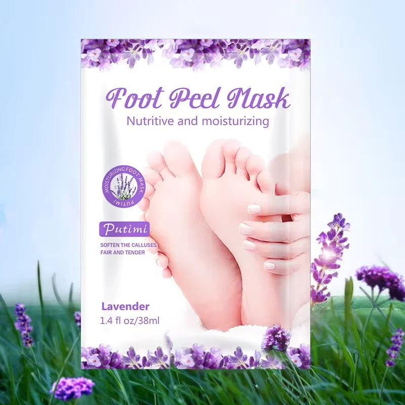 1 Pag = 1 Pair Honey Foot Mask For Remove Dead Skin Calluses Exfoliating Foot Mask Feet Cream Whitening Foot Spa Skin Care Tool B lavender