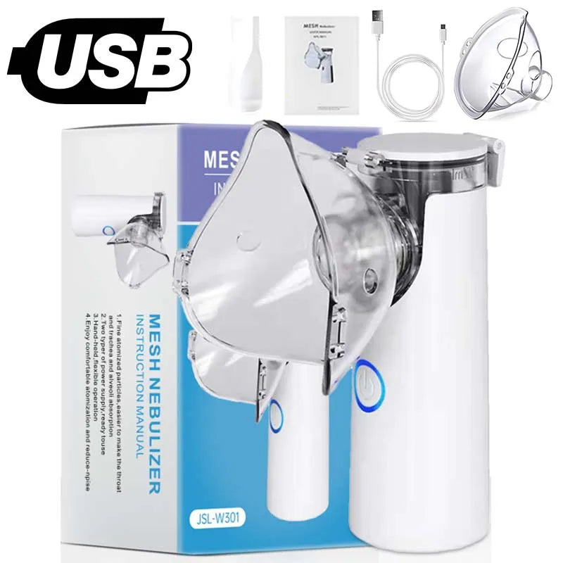 Medical Silent Mesh Nebulizer Handheld Asthma Inhaler Atomizer Children Health Care Mini Portable Nebulizer Humidifier Atomizer 3