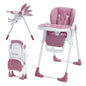 Baby High Chair, Multifunctional Infant Highchairs with Adjustable Height and Recline, Foldable High Chair for Babies & Toddlers purple United States