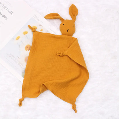 Baby Name Personalized Embroidered Baby Soother Appease Towel Bib Soft Absorbent Cloth Kids Sleeping Nursing Cuddling Blanket Yellow