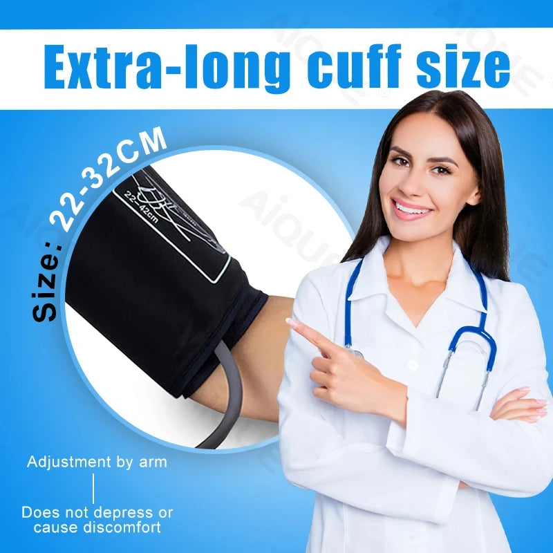 Medical Arm Blood Pressure Monitor 2 Users BP Automatic Professional Portable Tonometer Digital Tensiometer Heart Rate