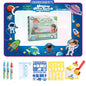100x80CM Magic Water Drawing Mat Coloring Doodle With Reusable Magic Pens Montessori Painting Board Educational Toys Kids Gifts Space 100x80CM