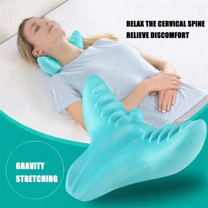 1pc Neck Massager Deep Kneading Relaxation Massager, Portable For Home And Travel Baby Blue 1