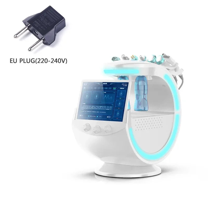 7 In 1 Hydra Beauty Facial Hydrodermabrasion Microdermabrasion Machine Skin Care Small Oxygen Hydrogen Bubble Hydrogenation EU PLUG