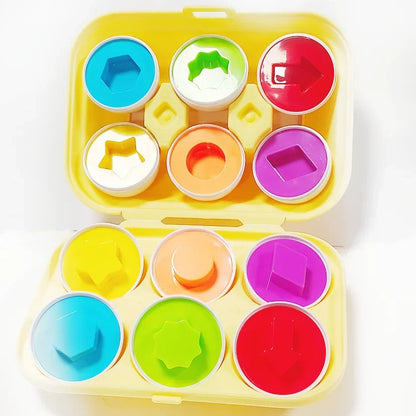 Geometric shape matching twisty eggs children's early education enlightenment smart eggs color recognition toys Shape B