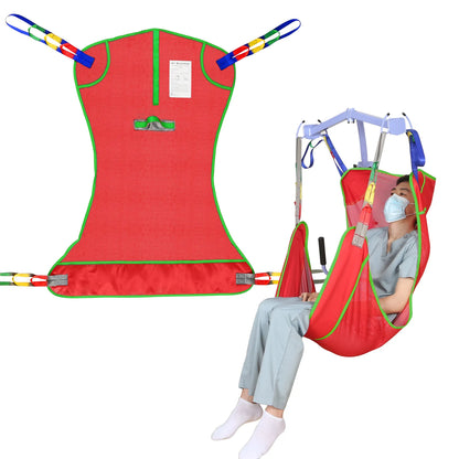 Ehucon Universal Full Body Patient Lift Sling Medical Hoist Sling for Bed Positioning Assist and Transfer Disabled