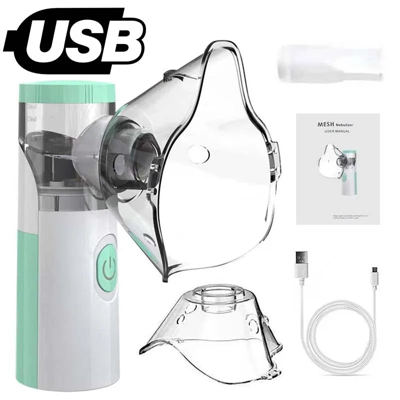 Medical Silent Mesh Nebulizer Handheld Asthma Inhaler Atomizer Children Health Care Mini Portable Nebulizer Humidifier Atomizer 4