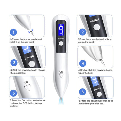 Portable 9 Levels Laser Plasma Pen Remove Pen Wart Remover Tattoo Remover Instruments Skin Tag Removal Spot Beauty Care Tool