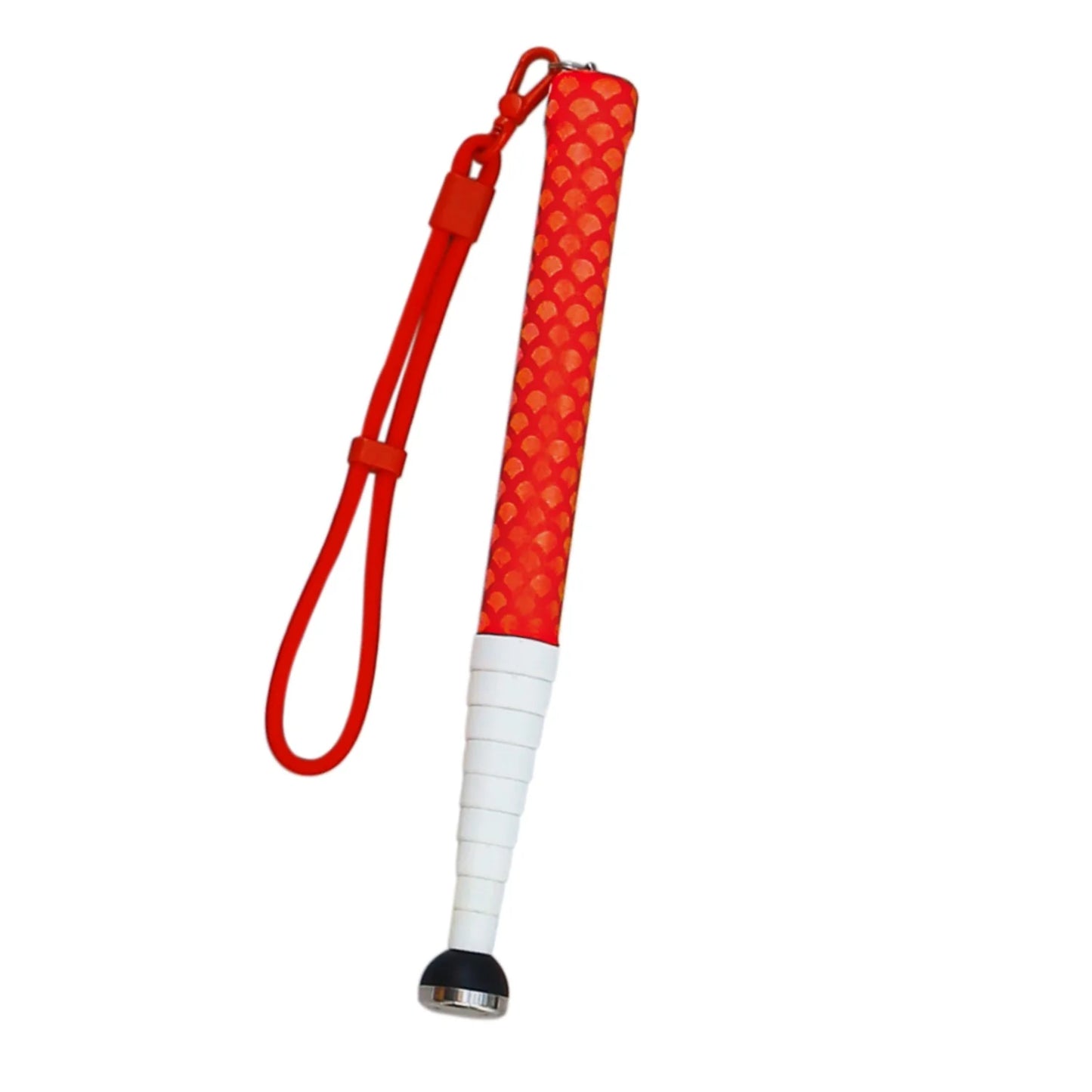130cm Titanium Alloy Telescopic Blind Cane – White Cane for Visually Impaired, Rotating Tip with Extra Replacement & Hard Case Red Handle