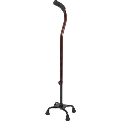 Four-Leg Walking Cane Aluminum Alloy Anti-Slip Senior Disabled Elderly Support Sturdy Steel Pipe Polished Comfort Handle