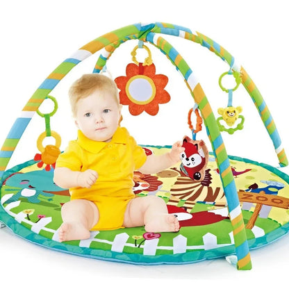 Baby Fitness Ram Krypande Multifunktionell Tidig Utbildning Staket Lek Krypande Matta Spädbarn Lekmatta Magetid Aktivitetsdyna Leksaker