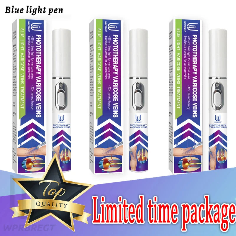 New Varicose Veins Laser Relieves Spider Legs Pain, Eliminates Vasculitis and Thrombophlebitis, Therapeutic Laser Pointer Pack of 3 Pcs