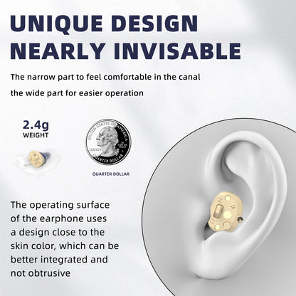 ITE Elderly Hearing Aid Rechargeable ITE Deaf The Listening Device Invisible Sound Amplifier Hearing Aids Headphones