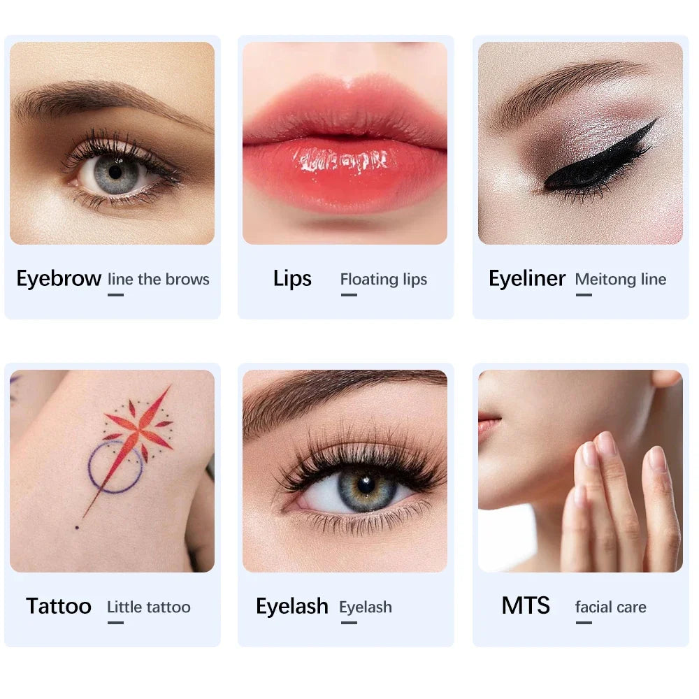 Wireless PMU Machine Permanent Makeup for Eyebrows Miroblading Eyeliner Lip Microshading Professional Rotary Tattoo Pen Gun Kit