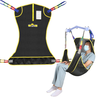 Ehucon Universal Full Body Patient Lift Sling Medical Hoist Sling for Bed Positioning Assist and Transfer Disabled