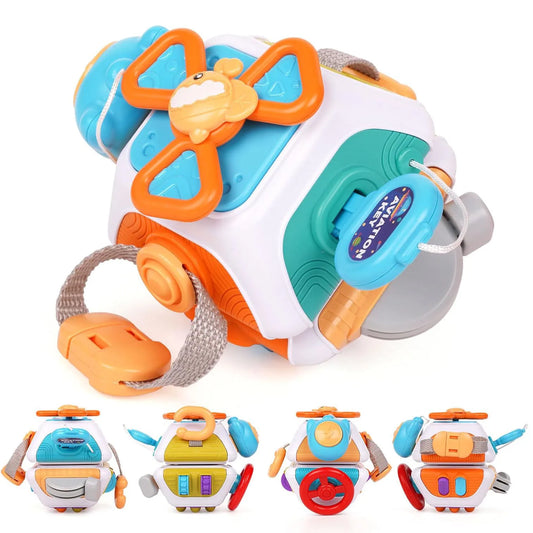 Baby Toys Busy Ball Hand-catch Ball Puzzle Sensory Hexahedral Rotating Box Parent-child Interactive Toys Toddler Educational Toy