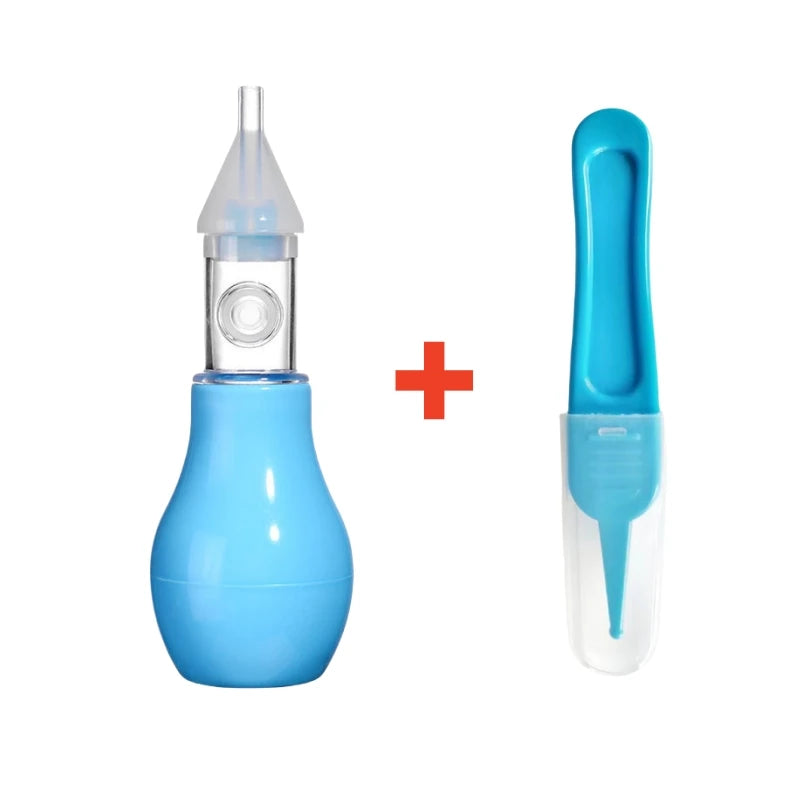Silicone Nasal Aspirator for Baby Suction Pump Nose Cleaner Children Kids Soothing Nose Cleaning Device Nasal Cleaning Tools 2pcs A