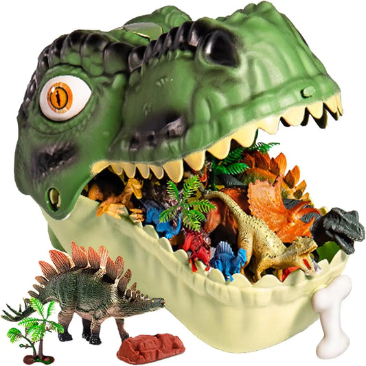 46 Pcs Dinosaur Toy, Dinosaur Figurines Includes Dino Aufbewahrungsbox, The World of Dinosaurs Toys, Toys Gift for Kids
